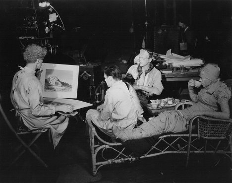 Boris Karloff, Elsa Lanchester - Frankensteins Braut - Dreharbeiten