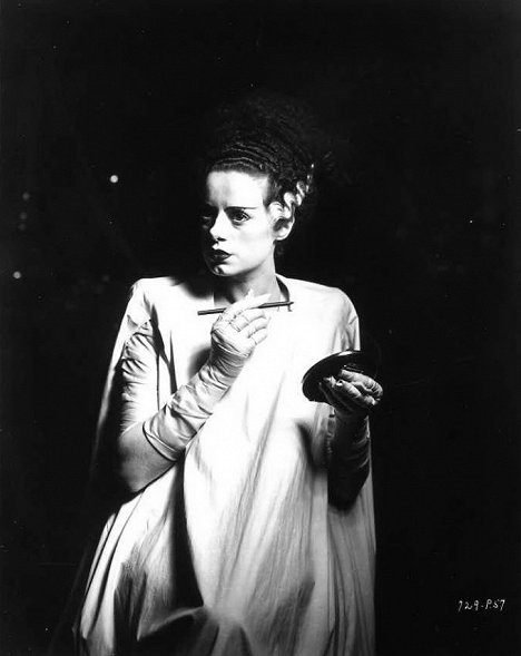 Elsa Lanchester - Frankensteinova nevěsta - Z natáčení