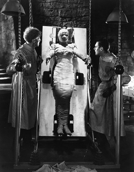 Ernest Thesiger, Elsa Lanchester, Colin Clive - A Noiva de Frankenstein - Do filme
