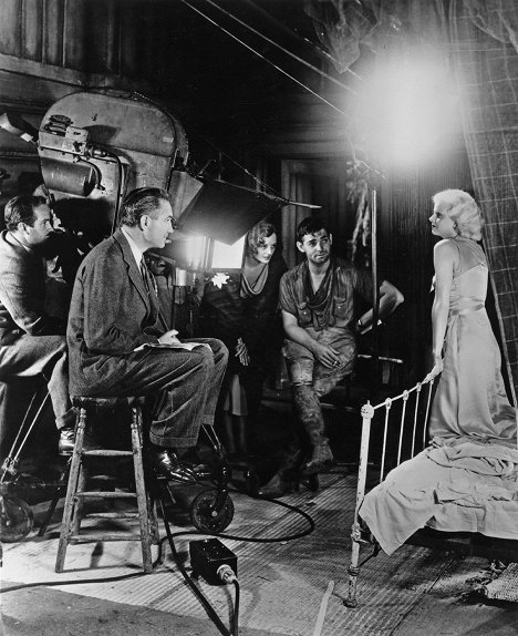 Harold Rosson, Victor Fleming, Mary Astor, Clark Gable, Jean Harlow - Red Dust - Dreharbeiten