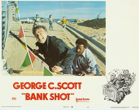 George C. Scott, Frank McRae - Bank Shot - Lobbykarten