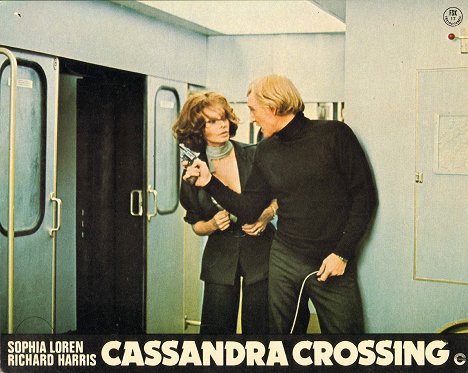 Sophia Loren, Richard Harris - Cassandra Crossing - Lobbykarten