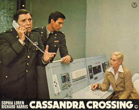 Burt Lancaster, John Phillip Law, Ingrid Thulin - The Cassandra Crossing - Lobbykaarten