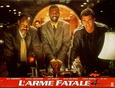 Danny Glover, Chris Rock, Mel Gibson - Lethal Weapon 4 - Lobbykaarten