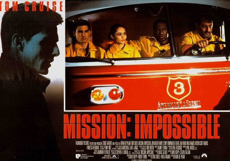 Tom Cruise, Emmanuelle Béart, Ving Rhames, Jean Reno - Missão: Impossível - Cartões lobby