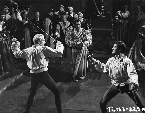 Laurence Olivier, Peter Cushing, Terence Morgan - Hamlet - Filmfotos