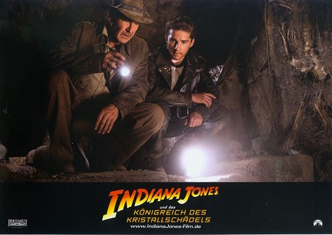 Harrison Ford, Shia LaBeouf - Indiana Jones et le Royaume du crâne de cristal - Cartes de lobby