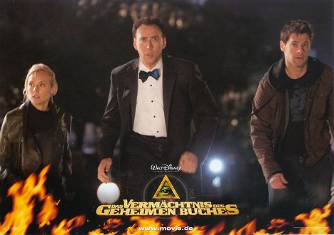 Diane Kruger, Nicolas Cage, Justin Bartha - National Treasure: Book of Secrets - Lobby Cards