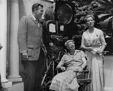 Ralph Bellamy, Eleanor Roosevelt, Greer Garson - Sunrise at Campobello - Dreharbeiten