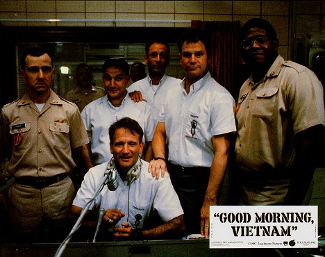 Bruno Kirby, Robin Williams, Richard Portnow, Robert Wuhl, Forest Whitaker - Good Morning, Vietnam - Lobby Cards