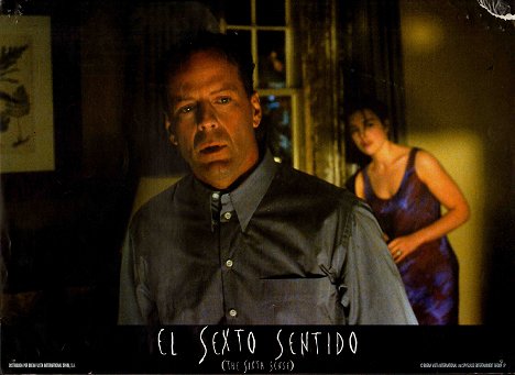 Bruce Willis, Olivia Williams - The Sixth Sense - Lobbykarten