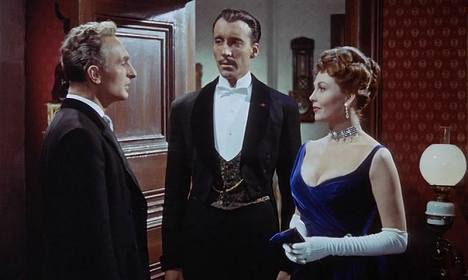 Anton Diffring, Christopher Lee, Hazel Court - The Man Who Could Cheat Death - Z filmu