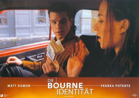 Matt Damon, Franka Potente - Die Bourne Identität - Lobbykarten