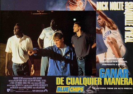 Anfernee 'Penny' Hardaway, Anthony C. Hall, Nick Nolte, Matt Nover - Blue Chips - Lobby Cards