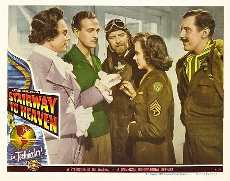 Marius Goring, David Niven, Roger Livesey, Kim Hunter, Robert Coote - A Matter of Life and Death - Lobby Cards