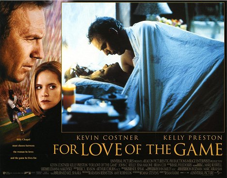 Kelly Preston, Kevin Costner - For Love of the Game - Lobbykaarten
