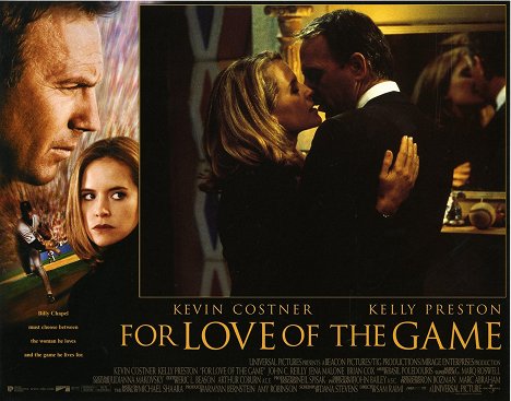 Kelly Preston, Kevin Costner - For Love of the Game - Lobby Cards