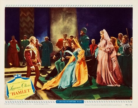 Laurence Olivier, Basil Sydney, Eileen Herlie, Jean Simmons - Hamlet - Cartes de lobby