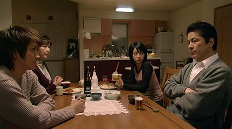 Tatsuya Fujiwara, Hikari Mitsushima, Takeshi Kaga - Desu nōto - Filmfotos