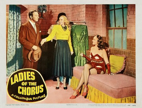 Rand Brooks, Marilyn Monroe, Adele Jergens - Ladies of the Chorus - Cartões lobby