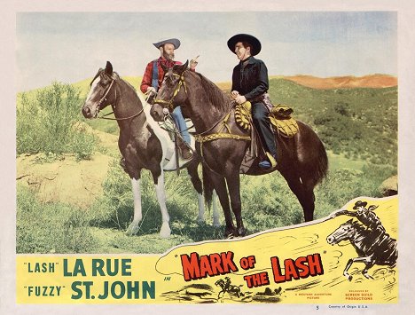 Al St. John, Lash La Rue - Mark of the Lash - Lobby Cards