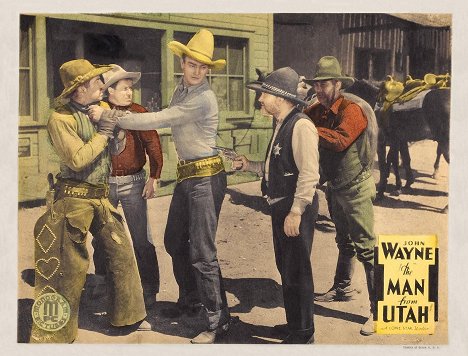 Yakima Canutt, John Wayne, George Cleveland, George 'Gabby' Hayes - The Man from Utah - Lobby karty