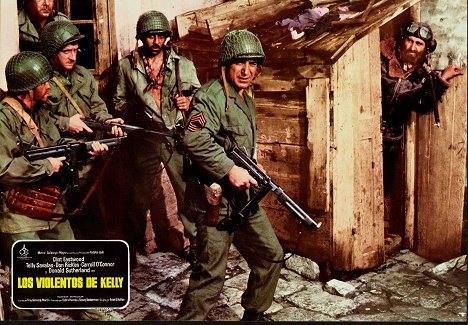 Gene Collins, Dick Balduzzi, Perry Lopez, Telly Savalas - Kelly's Heroes - Lobby Cards
