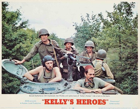 Clint Eastwood, Donald Sutherland, Don Rickles, Shepherd Sanders, Gene Collins - Los violentos de Kelly - Fotocromos