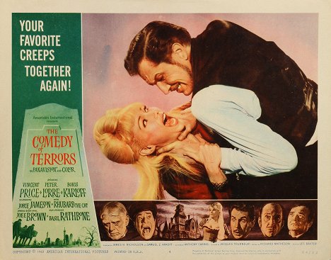Joyce Jameson, Vincent Price - The Comedy of Terrors - Lobby Cards