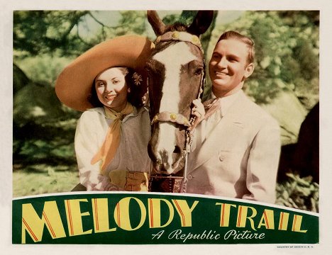 Ann Rutherford, Gene Autry - Melody Trail - Lobbykarten