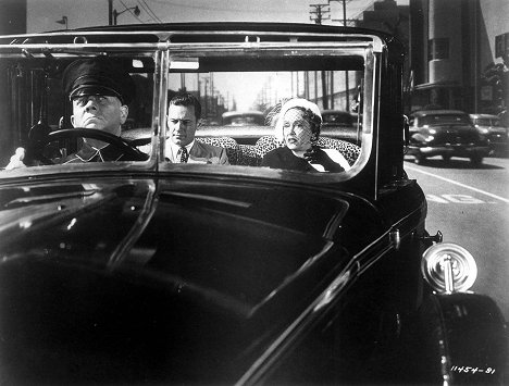 Erich von Stroheim, William Holden, Gloria Swanson - Boulevard der Dämmerung - Filmfotos