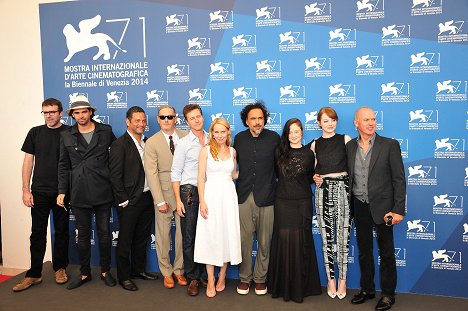 Edward Norton, Amy Ryan, Alejandro González Iñárritu, Andrea Riseborough, Emma Stone, Michael Keaton - Birdman - Z akcí