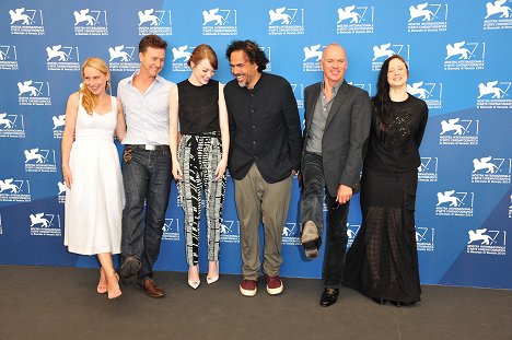 Amy Ryan, Edward Norton, Emma Stone, Alejandro González Iñárritu, Michael Keaton, Andrea Riseborough - Birdman - Z imprez