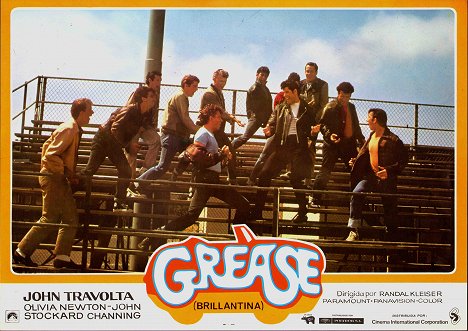 Jeff Conaway, Kelly Ward, John Travolta, Michael Tucci - Grease (Brillantina) - Fotocromos