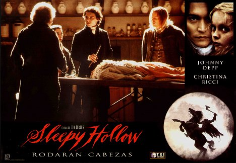 Marc Pickering, Johnny Depp, Steven Waddington - Sleepy Hollow, la légende du cavalier sans tête - Cartes de lobby