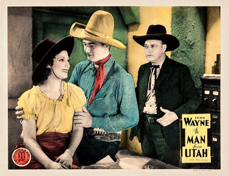 Polly Ann Young, John Wayne - Rodeo - Lobbykarten