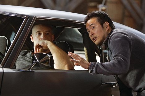 Vin Diesel, Justin Lin - Fast and Furious 4 - Tournage