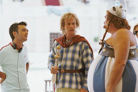 Frédéric Forestier, Franck Dubosc, Gérard Depardieu - Asterix bei den Olympischen Spielen - Dreharbeiten