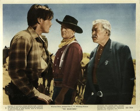 Jeffrey Hunter, John Wayne, Ward Bond - Centauros del desierto - Fotocromos