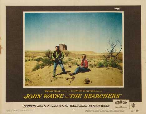 Jeffrey Hunter, John Wayne - The Searchers - Lobbykaarten