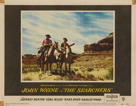 John Wayne, Jeffrey Hunter - Der Schwarze Falke - Lobbykarten