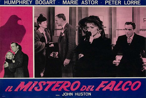 Mary Astor, Jerome Cowan, Gladys George, Humphrey Bogart - Sokół Maltański - Lobby karty