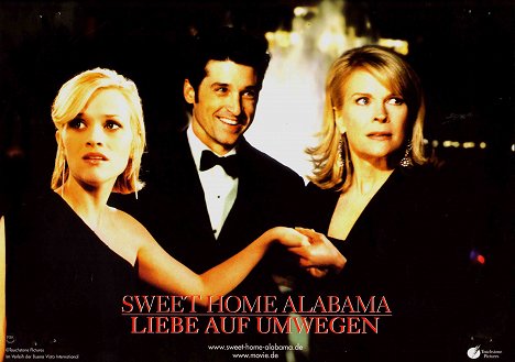 Reese Witherspoon, Patrick Dempsey, Candice Bergen - Sweet Home Alabama - Lobbykaarten