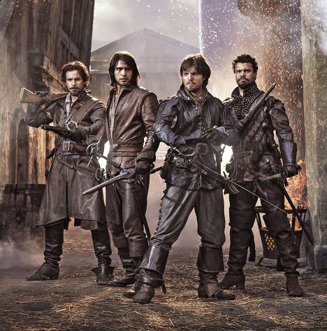 Santiago Cabrera, Luke Pasqualino, Tom Burke, Howard Charles - A muskétások - Promóció fotók