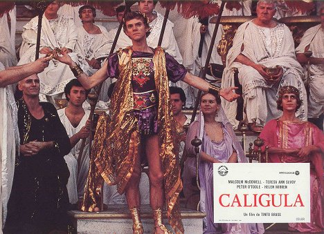 John Steiner, Malcolm McDowell, Teresa Ann Savoy, Bruno Brive - Caligula - Vitrinfotók