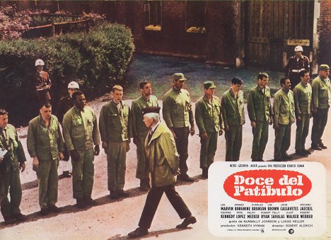 Clint Walker, Jim Brown, Donald Sutherland, Lee Marvin, Charles Bronson - The Dirty Dozen - Lobby Cards