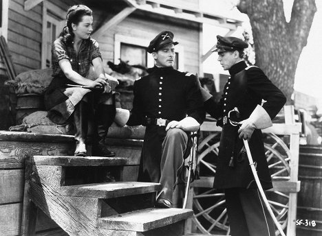 Olivia de Havilland, Errol Flynn, Ronald Reagan - Camino de Santa Fe - De la película