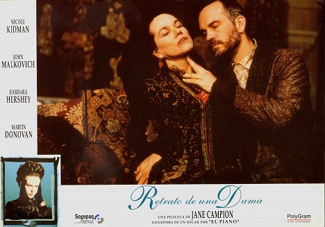 Barbara Hershey, John Malkovich - The Portrait of a Lady - Cartões lobby