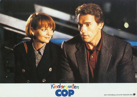 Pamela Reed, Arnold Schwarzenegger - Kindergarten Cop - Lobbykaarten