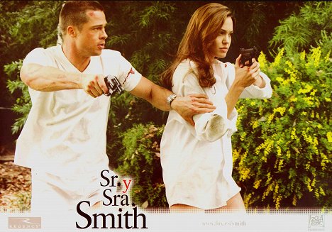 Brad Pitt, Angelina Jolie - Mr. und Mrs. Smith - Lobbykarten